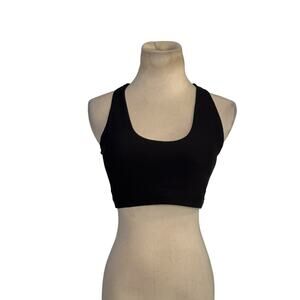 MPG black racerback sports bra size Small